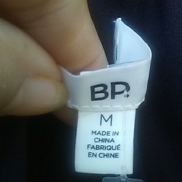 𝅺NWT-  B.P. Deep Black Pleated One-Shoulder Blouse - Picture 8 of 8